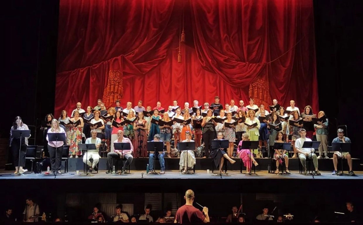 Una imagen de los ensayos de 'La Celestina'