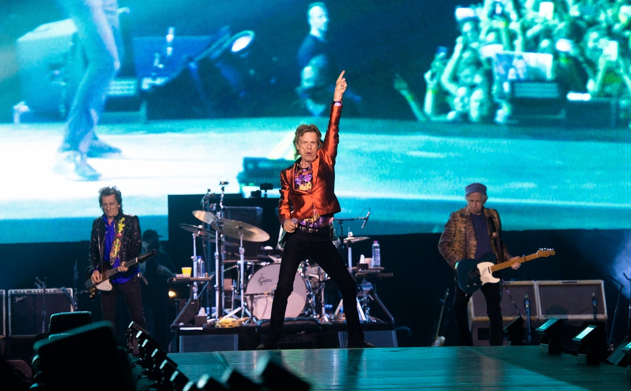 Los Rolling Stones, durante su actuación en Madrid el pasado mes de junio