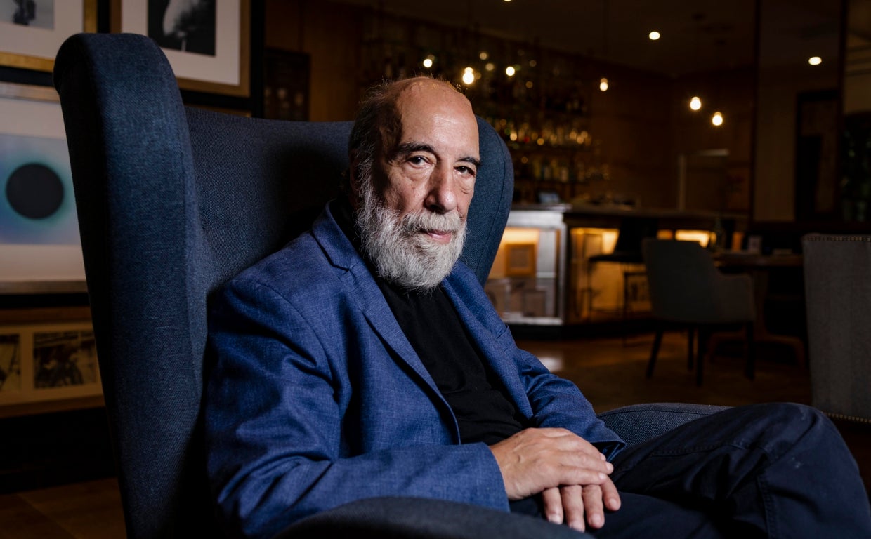 Raúl Zurita, retratado en Madrid