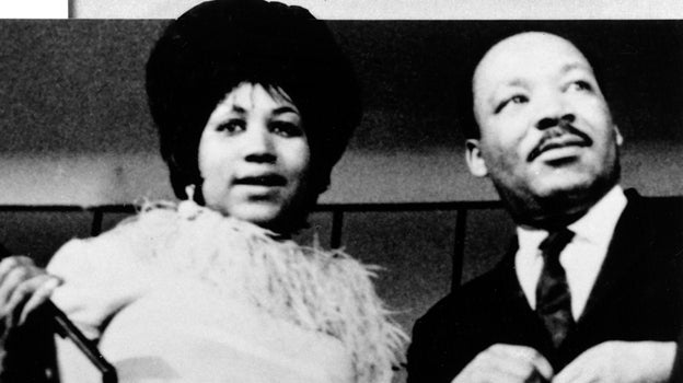 Aretha con Martin Luther King Jr.