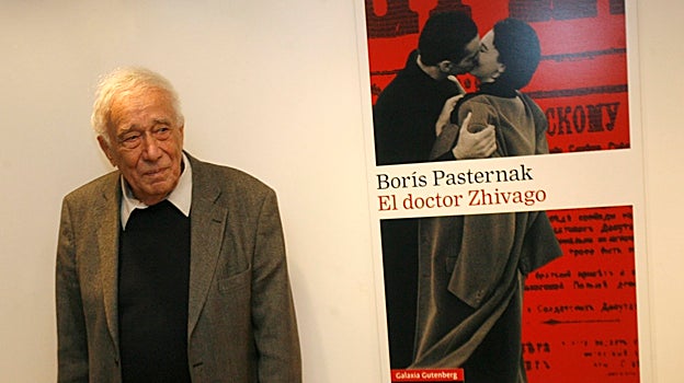 Evgueni Pasternak, hijo de Boris Pasternak, durante la presentación en el Círculo de Lectores de 'El Doctor Zhivago'.
