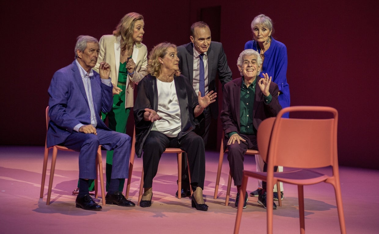 Paco Racionero, María Luisa San José, Ana Marzoa, Juan Ribó, Guillermo Montesinos y Amparo Pamplona