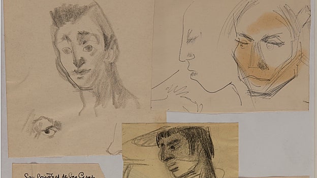 Roberto Fernández Balbuena. 'Croquis de Chiapas', 1965. Detalle