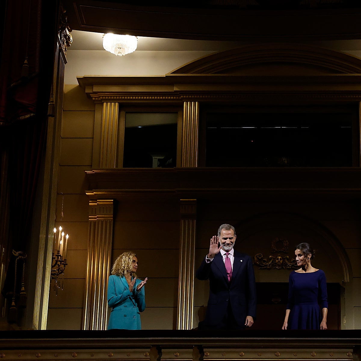 Los Reyes inauguran la temporada del Teatro Real con la ópera 'Aída'