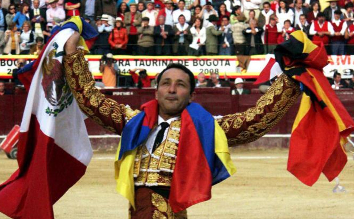 César Rincón, en la Santamaría de Bogotá