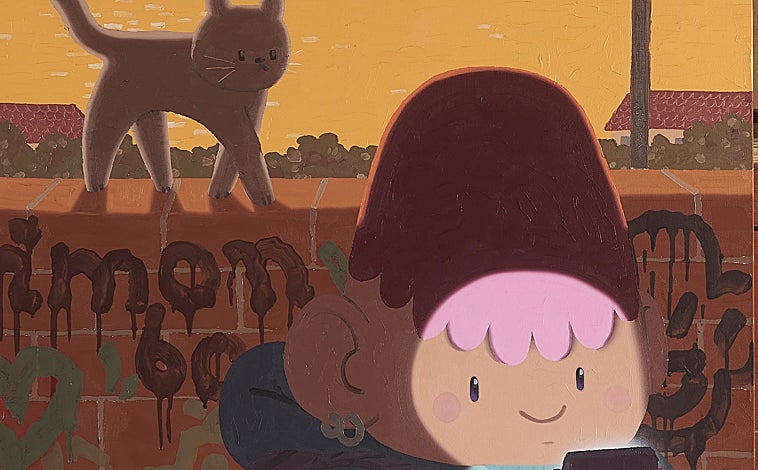 Imagen principal - Arriba, 'On the Way to the Market', de Imo Boy. Sobre estas líneas, retrato de Julio Anaya. A la derecha, 'D'ov'e l'amore' de Ana Barriga