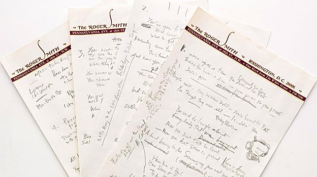 Manuscrito de ''Like a Rolling Stone'