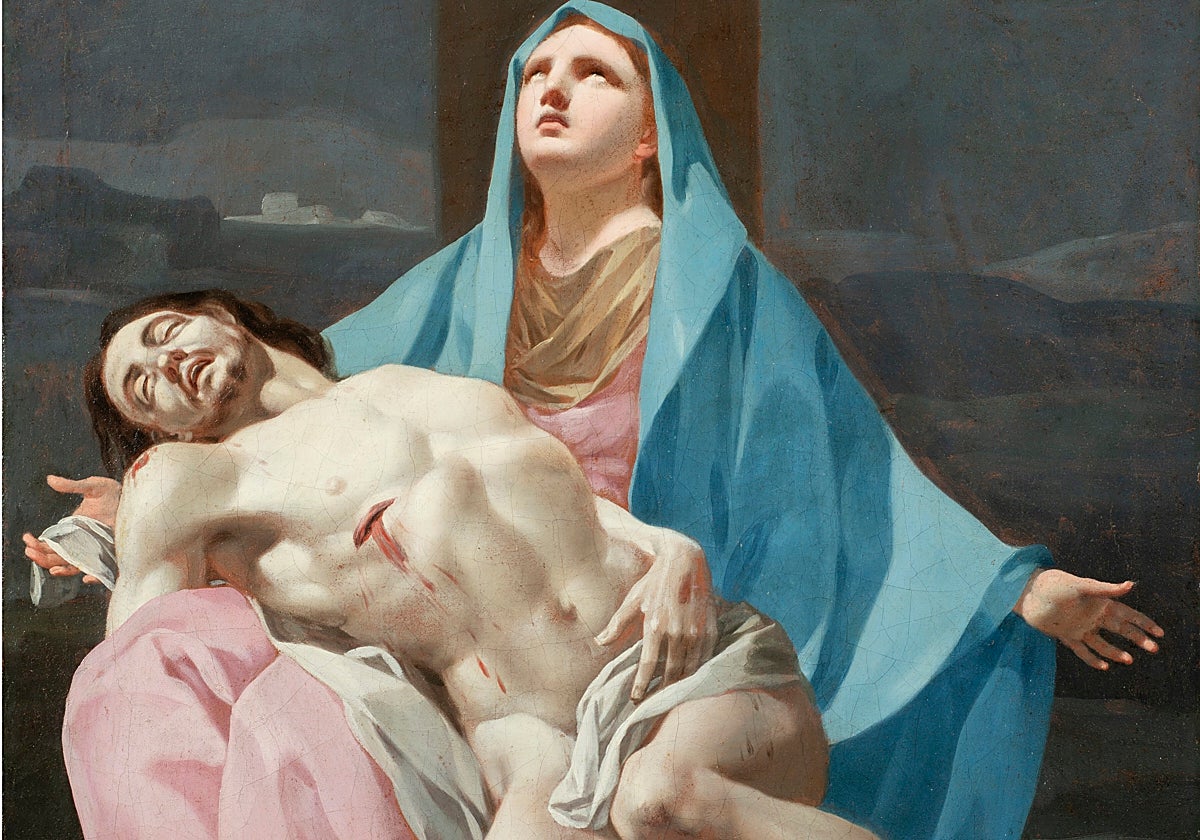 'Piedad', de Goya (hacia 1774). Detalle
