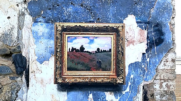 Un 'monet' de Anaya en un espacio en ruinas