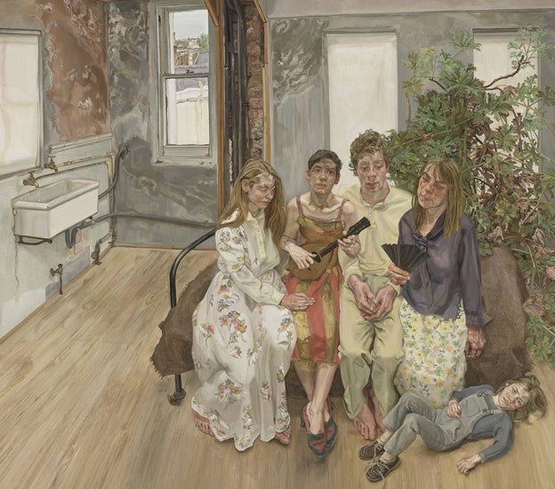 'Gran interior W11 (según Watteau)', de Lucian Freud. Fue vendido el 9 de noviembre en Nueva York por 86,2 millones de dólares, nuevo récord del artista en subasta