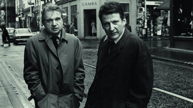 Francis Bacon (izquierda) y Lucian Freud, retratados por Harry Diamond en 1974