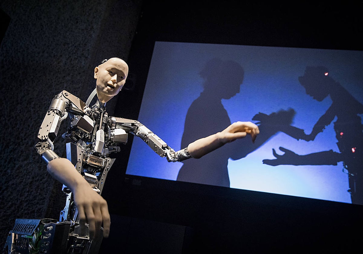 Detalle de la exposición «AI: More Than Human» del Barbican Centre