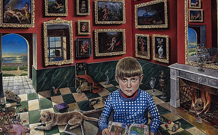 Imagen principal - En ls imágenes, algunas de las obras de 'Ornamentos', en La Gran