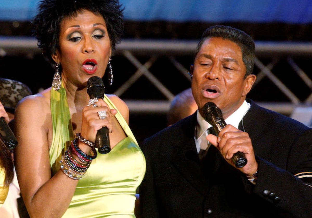 Anita Pointer junto a Jermaine Jackson