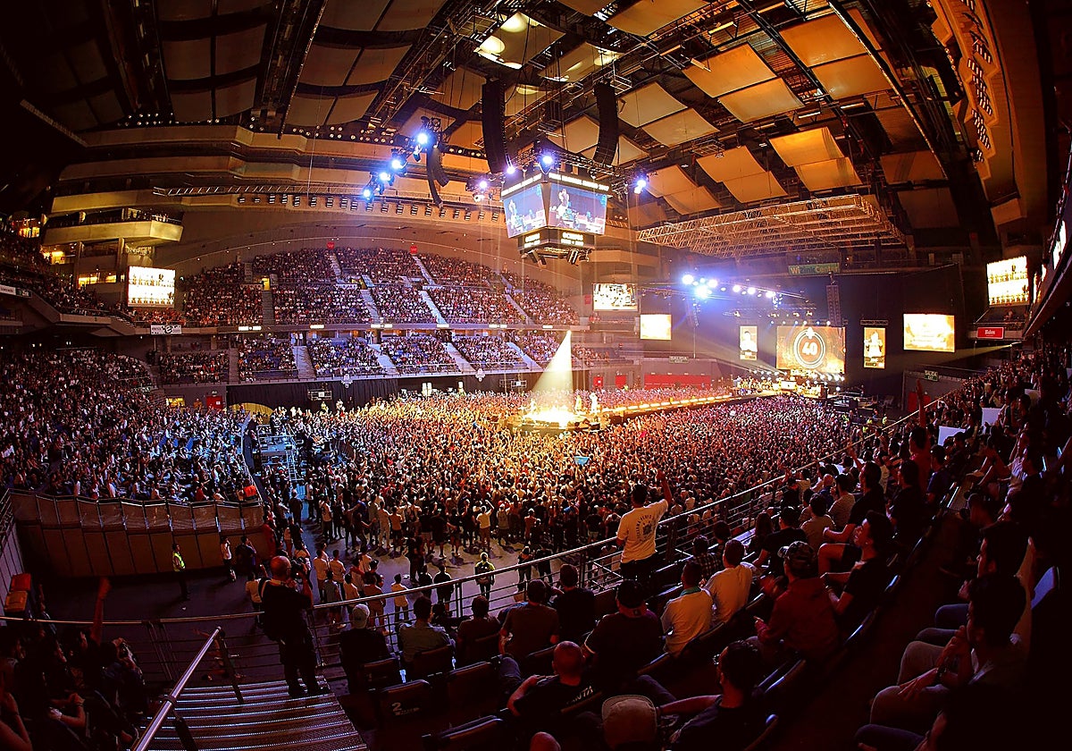 El WiZink durante un concierto multitudinario