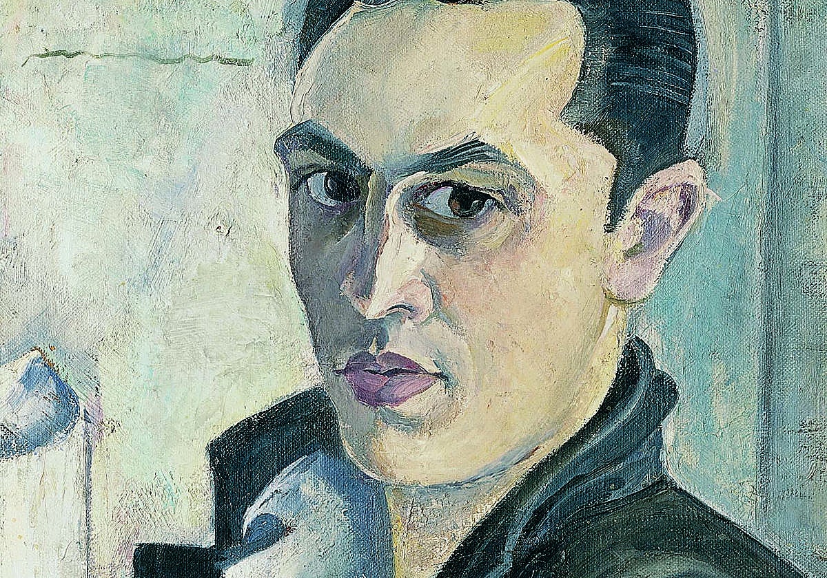 Lienzo de Bores de la exposición en la Residencia de Estudiantes