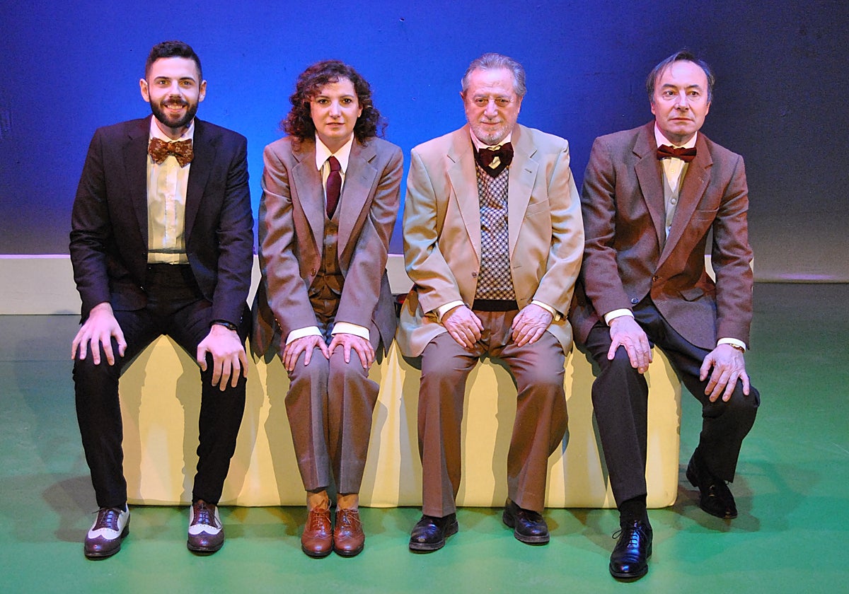 De izquierda a derecha, Miguel Caballero, Marta Belaustegui, Manuel Galiana y Germán Esteban.