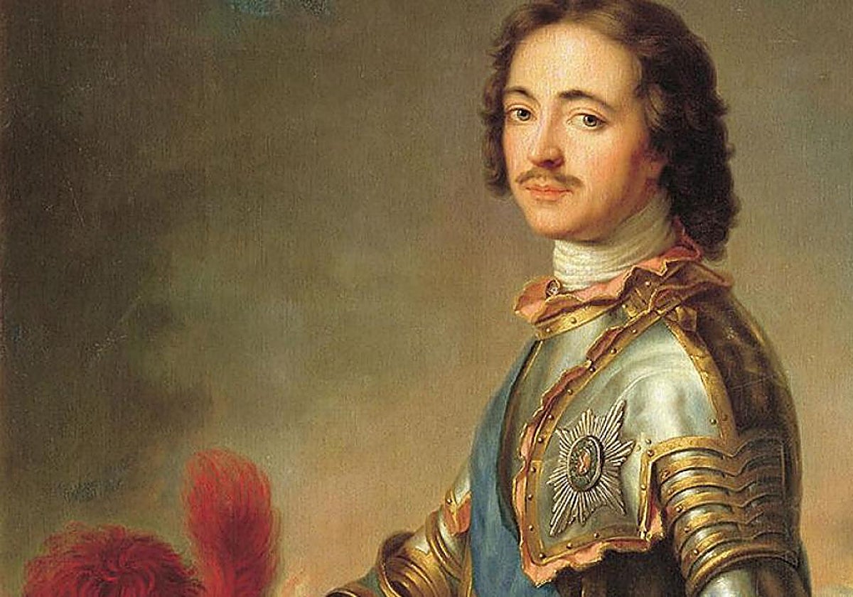 Pedro I el Grande, pintura de Jean-Marc Nattie