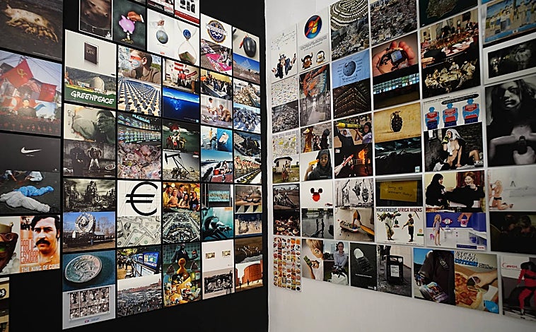 Imagen principal - En las imágenes, algunas de las propuestas que se muestran ahora en el repaso que la muestra 'Vasos comunicantes' hace de la colección del centro