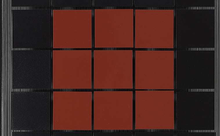 Imagen principal - En las imágenes, distintas obras de Soto incluidas en la muestra de la galería Elvira González