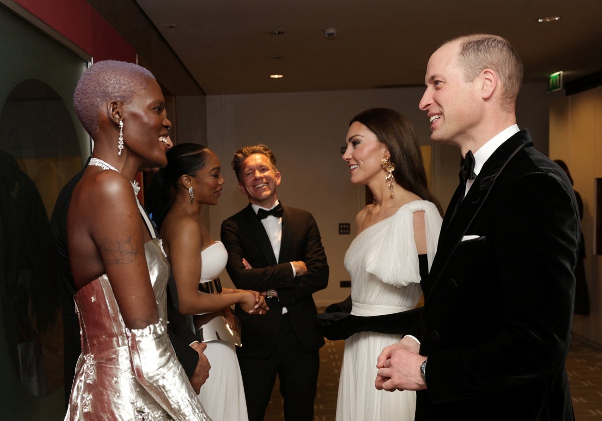 El príncipe Guillermo y la princesa Kate Middlenton, en los premios Bafta.