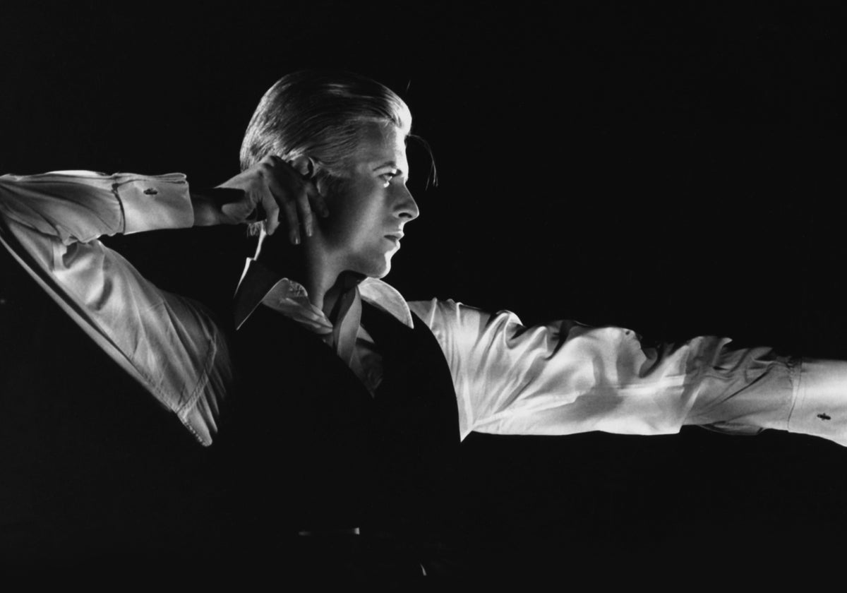 David Bowie como 'El Duque Blanco' en su gira 'Station to Station'
