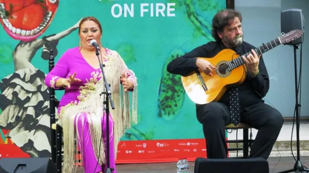 Mari Peña y Antonio Moya en el Flamenco On Fire de Pamplona 2022