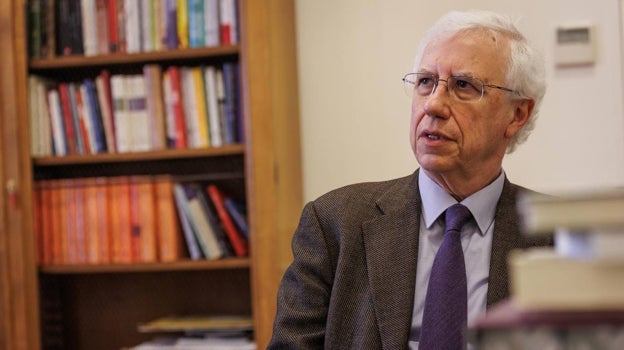 José Manuel Sánchez Ron, durante la entrevista