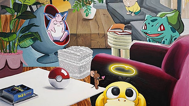 Detalle de la obra presentada en Estampa 2022