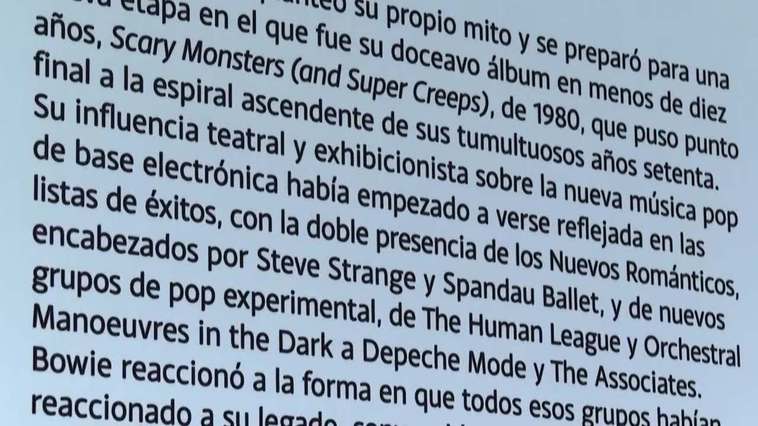 Los años "dorados" de David Bowie se exhiben en una exposición en Madrid