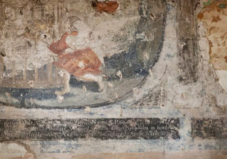 Descubre una pintura mural del siglo XVII oculta en la cocina de su casa
