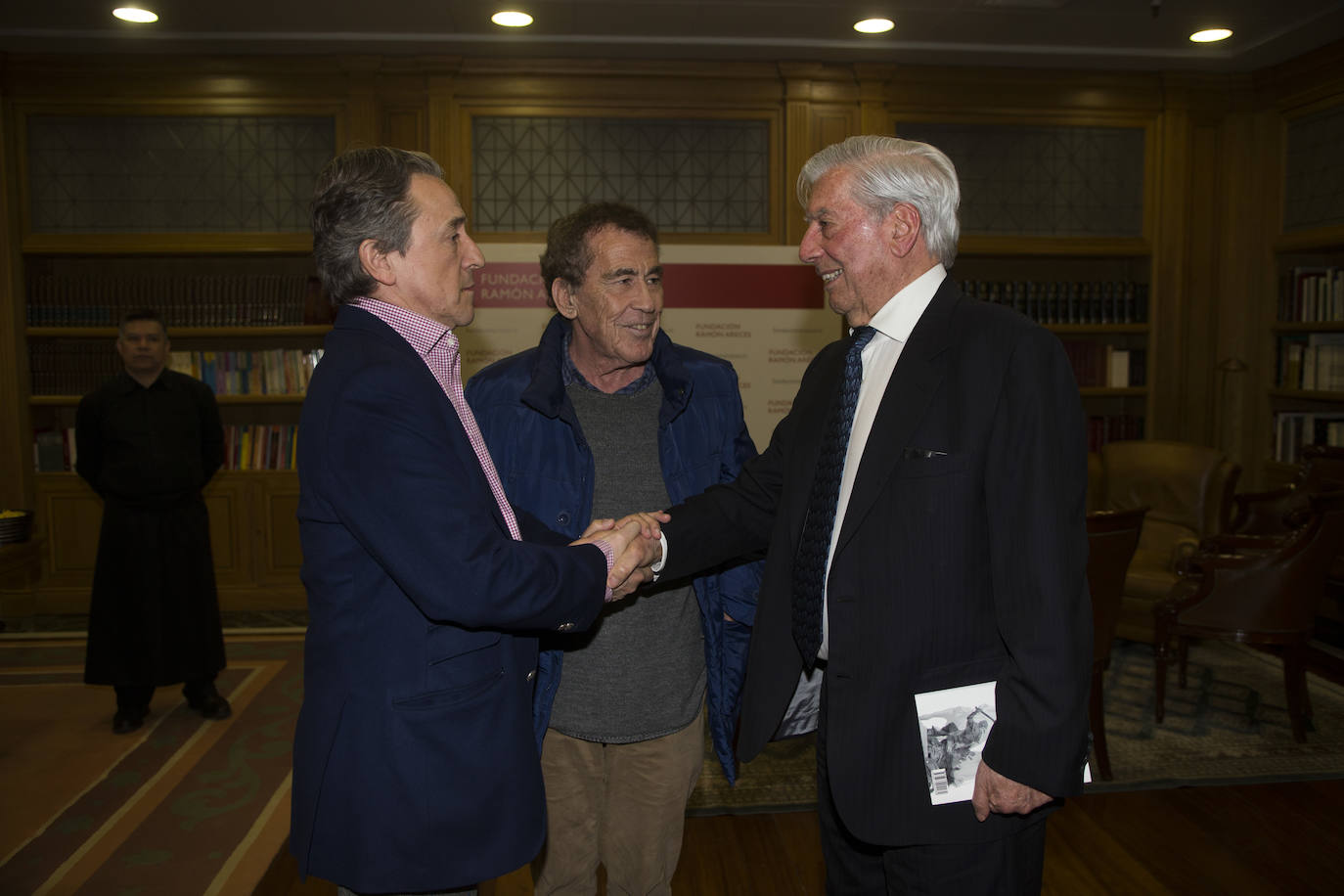 Con Hermann Tertsch y Mario Vargas Llosa