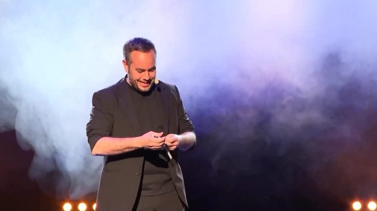 Jorge Blass celebra su show de magia en el II Festival de Magia en Madrid