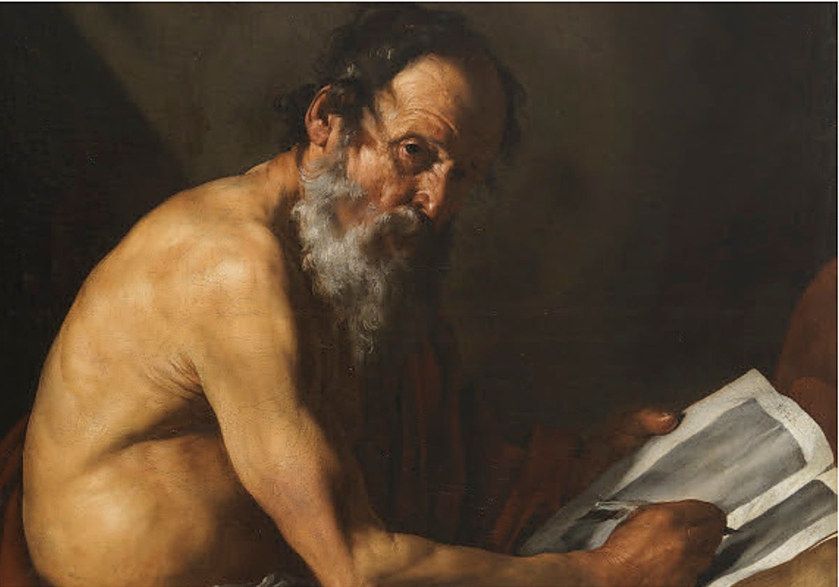 'San Jerónimo escribiendo' (detalle), de José de Ribera