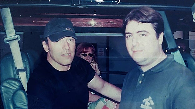 Springsteen y Joan Colet, en Nueva York en junio de 2000
