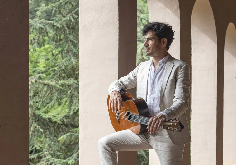 Pablo Sáinz-Villegas, en el Monasterio de Suso, en San Millán de la Cogolla (La Rioja)