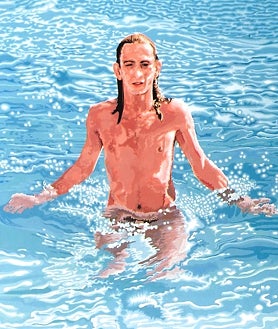 Imagen secundaria 2 - Sobre estas líneas, 'Señoritas paseando por la Gran Vía', de Català-Roca. A la derecha, 'Caños de Meca', de Costus. Arriba, Nacho Canut y Alaska por Mariví Ibarrola