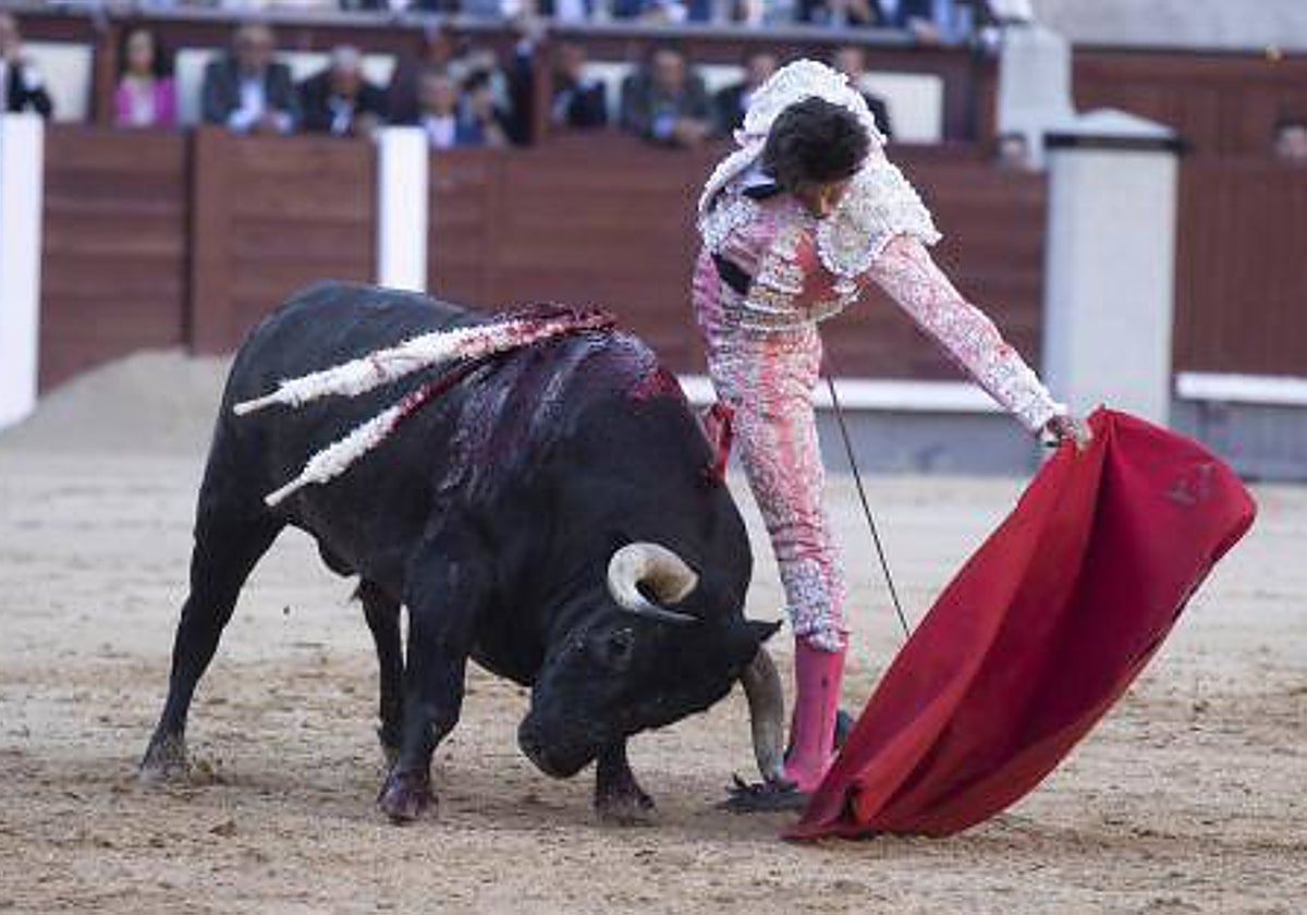 Natural de Roca Rey a Peluquino, un toro reseñado para Daniel Luque como sobrero en Dax
