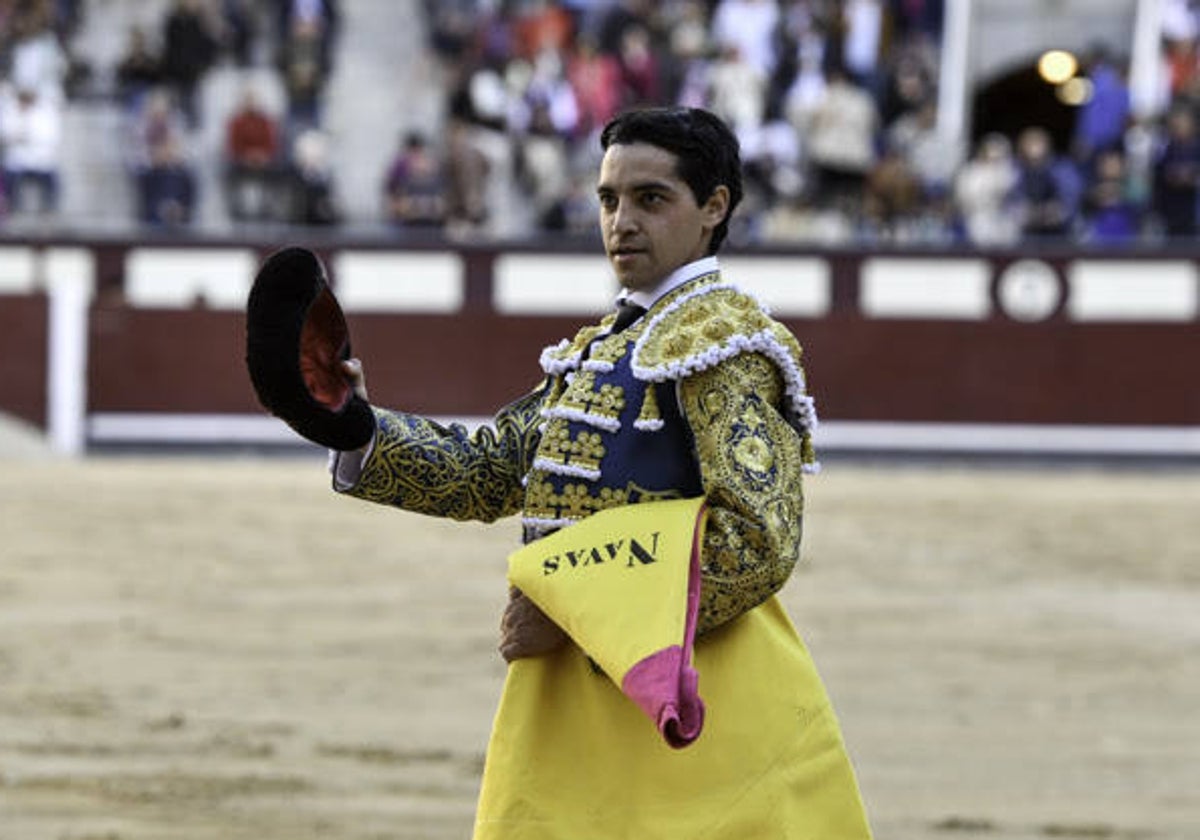 Mario Navas, en Las Ventas