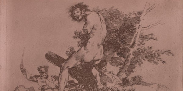 Goya, bare copper