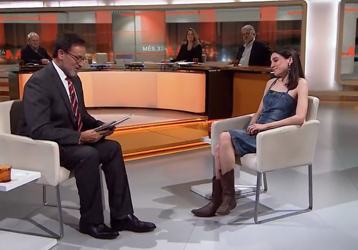 Juana Dolores durante su intervención en TV3