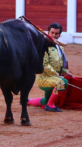 Morante con el toro Feminista en el Bibio