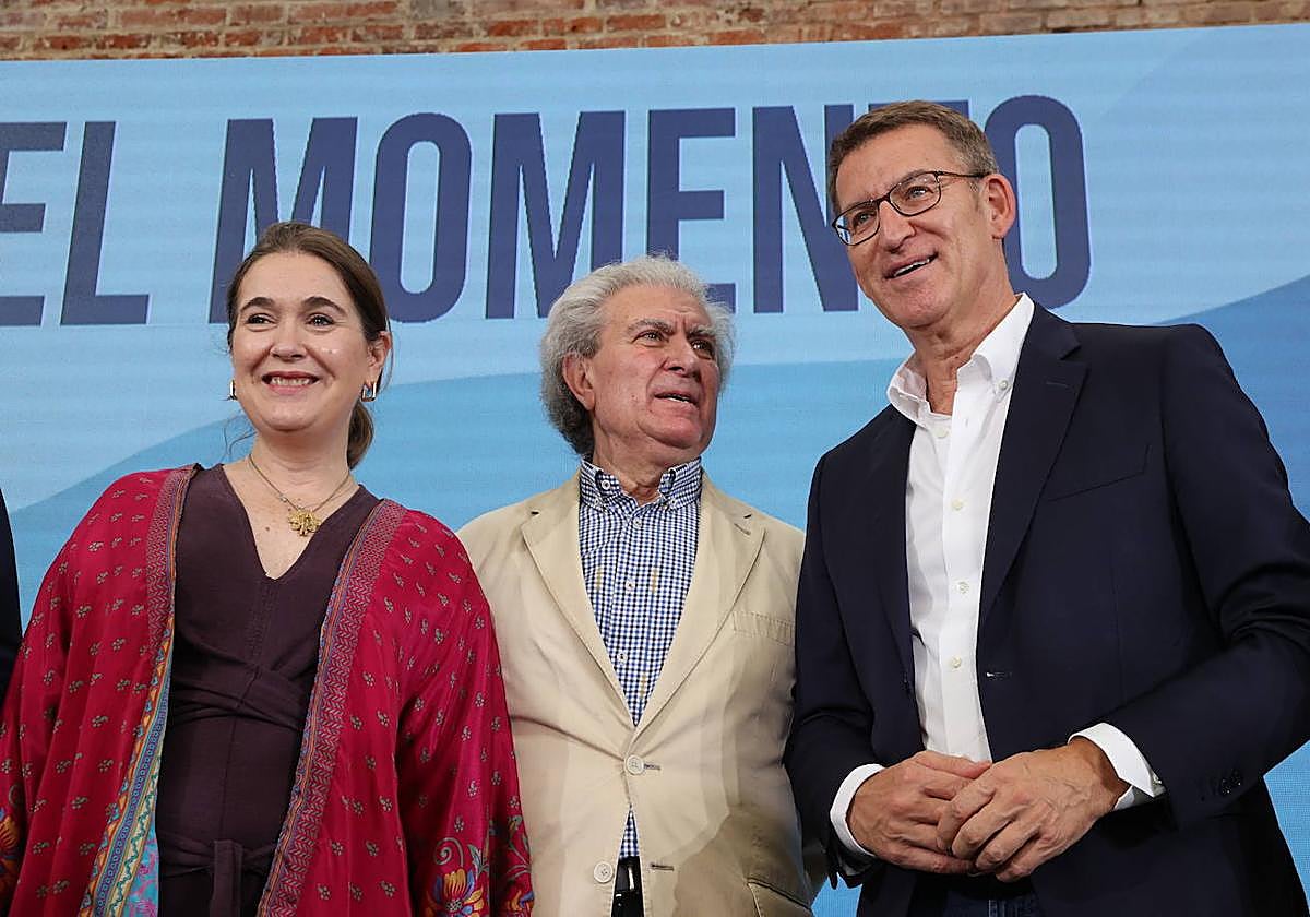 Marta Rivera de la Cruz, César Antonio Molina y Alberto Núñez Feijóo