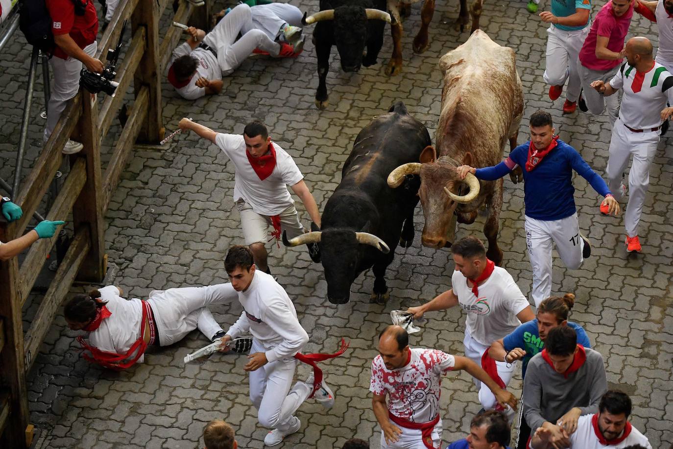 Fotogalería: los encierros de los Sanfermínes 2023