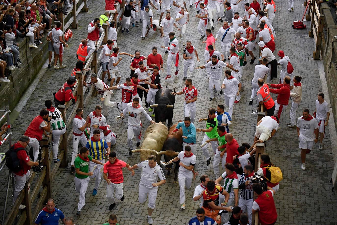 Fotogalería: los encierros de los Sanfermínes 2023