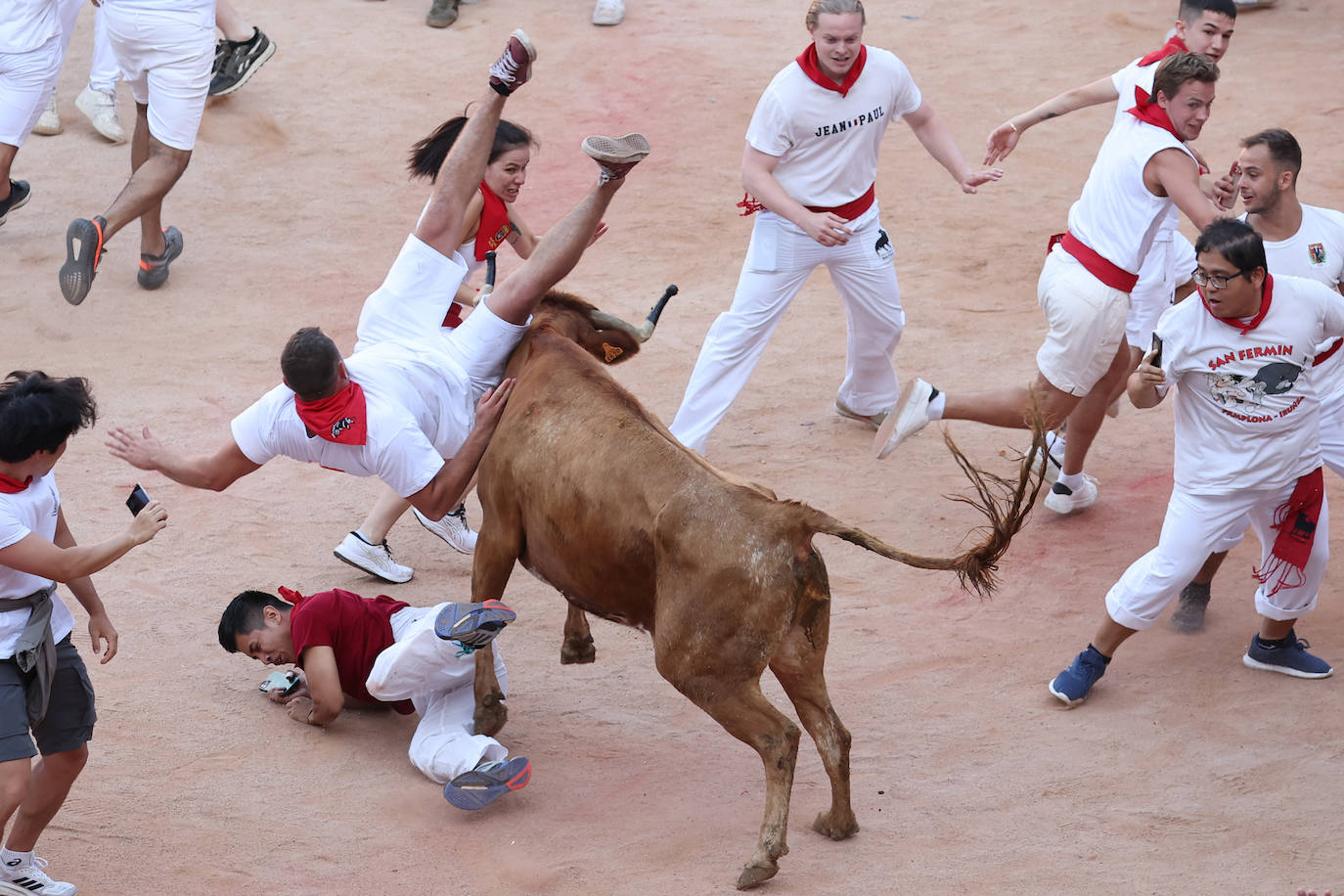 Fotogalería: el séptimo encierro de los Sanfermínes