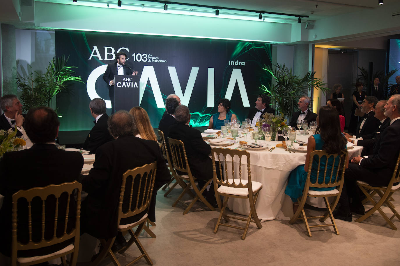 Manuel Jabois, durante la gala de los Cavia 2023