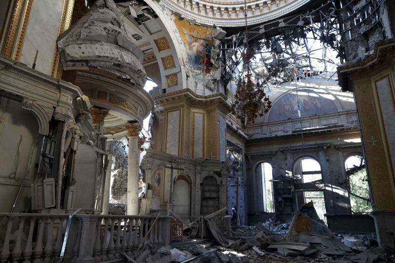 La catedral de la Transfiguración, el símbolo de Odesa destruido por Stalin y ahora por Putin