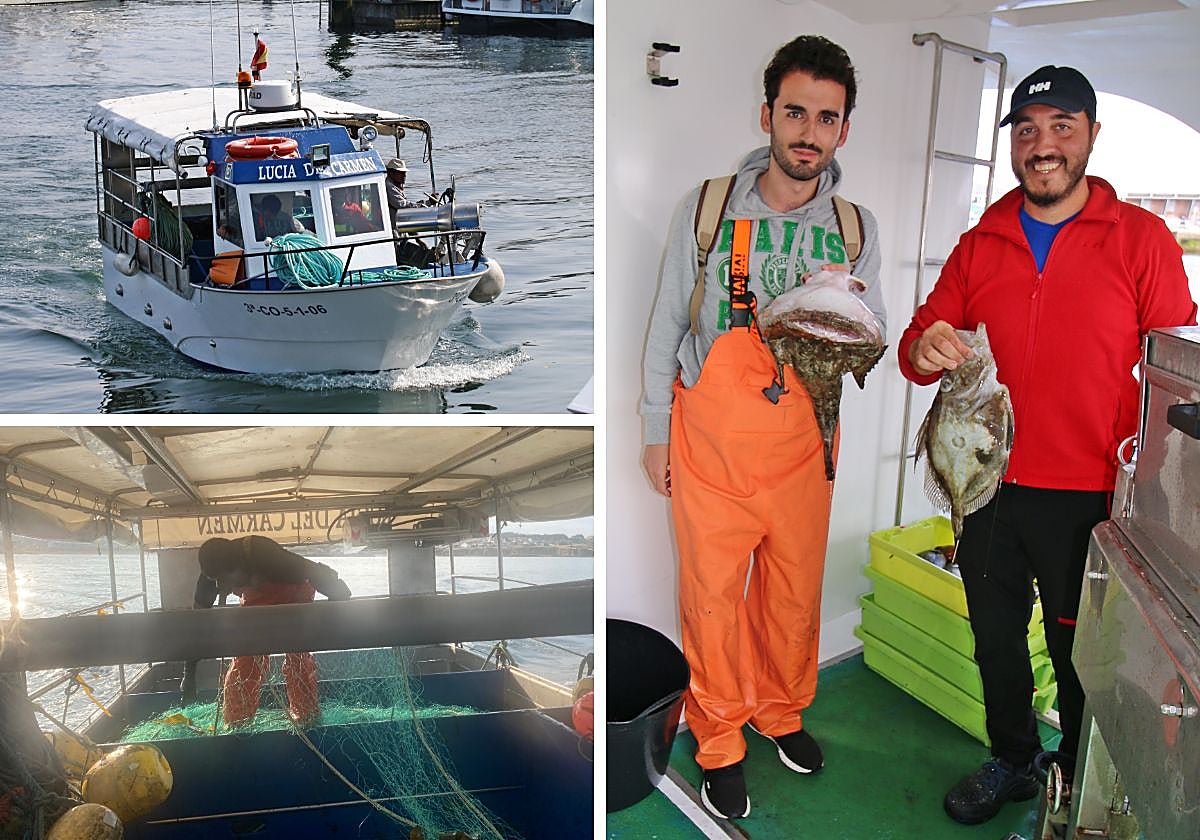 El plumilla posa con el botín de una noche en el mar