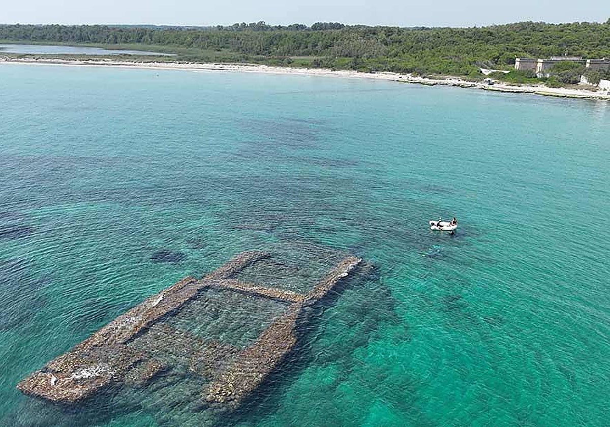 Ruinas pertenecientes a la zona de la «iglesia sumergida»